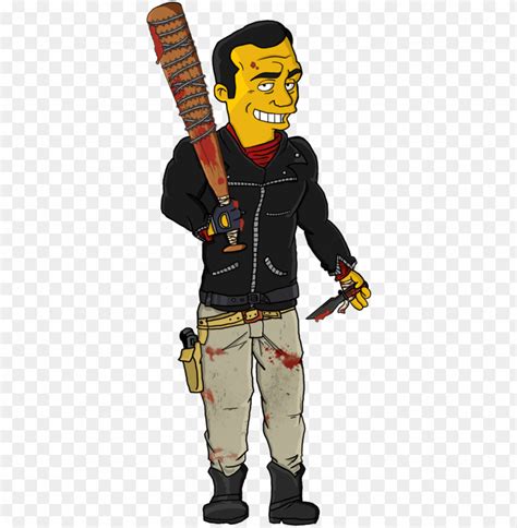 Twd Comics Negan And Lucille Simpsons Style By Thewalkerprieton