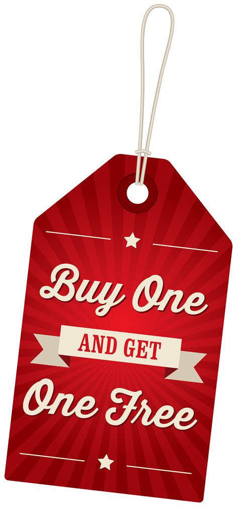 Great buy one get one free slogan ideas inc list of the top sayings, phrases, taglines & names with picture examples. Buy One Get One Free Label PNG Clipart Image | Gallery ...