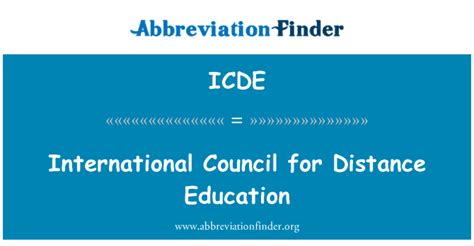 Icde Definición Consejo Internacional De Educación A Distancia International Council For