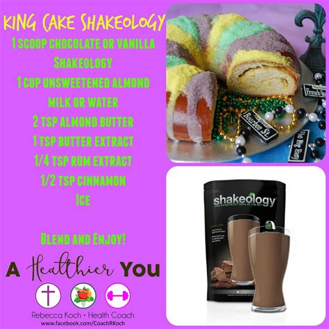 And this is the best way to start your journey! King Cake Herbalife Shake Recipe - Health and Traditional ...