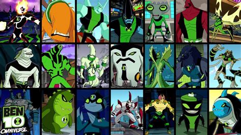 Every Classic Aliens Transformations In Omniverse Ben 10 Go It