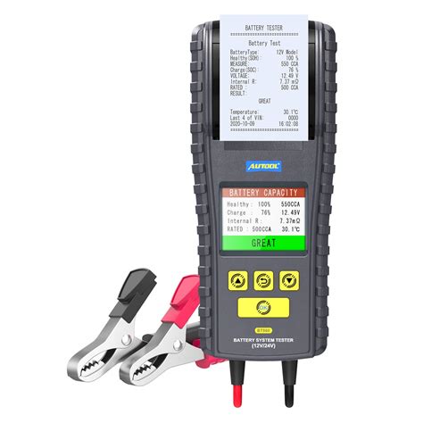 Buy AUTOOL BT V V CCA Car Battery Tester Cranking And Charging System