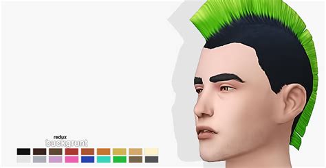Endless Sims 4 Cc — Buckgrunt Ea Mohawk Redux • Bgc • Maxis Colors