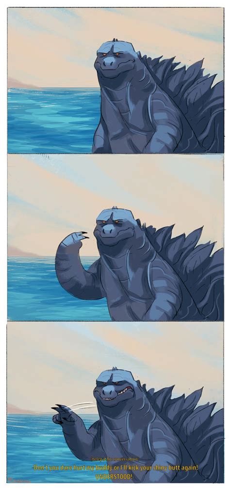 Godzilla comics godzilla godzilla funny images funny pictures godzilla wallpaper memes estúpidos cute dragons monster art. ﾟ+.*.｡Kaiju's dating on Monster Island... | Eousumi ...