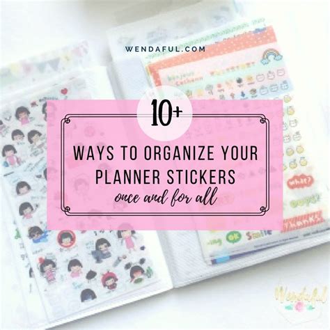 Ways To Organize Your Planner Stickers With Free Labels Wendaful