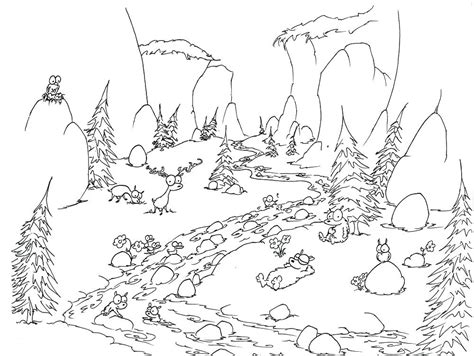 Deciduous Forest Coloring Pages At Free Printable