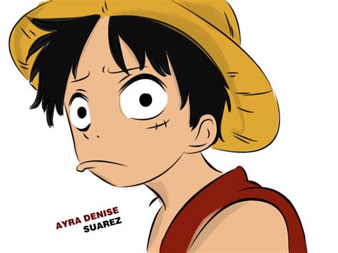 Monkey D Luffy Sad Face By Adenisesuarez On Deviantart