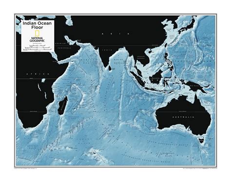 Map Of The Sea Floor Indian Ocean National Geographic