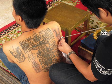 Traditional Thai Bamboo Tattoo