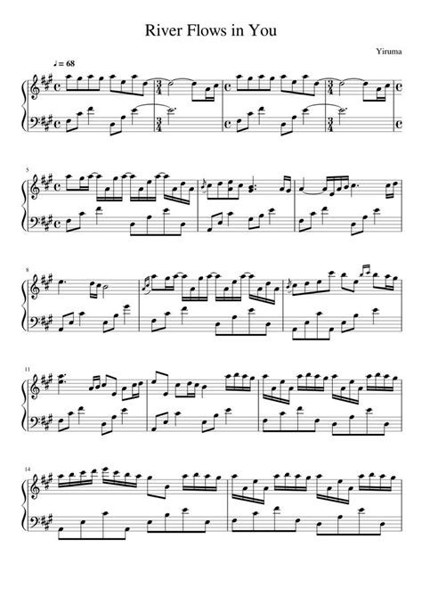 Yiruma sheet music details and reviews. Print and download River Flows in You - Yiruma for Piano and Keyboard. Made by aylinncafiero ...