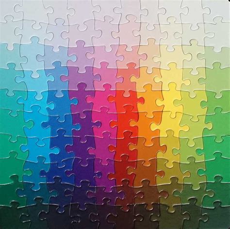 100 Colours Puzzle 100 Pieces Clemens Habicht Colour Puzzles Puzzle