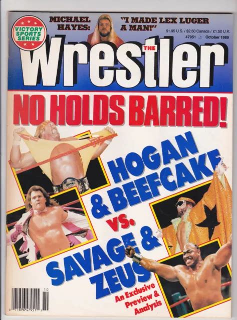The Wrestler Magazine October 1989 Wrestling Hulk Hogan Randy Savage