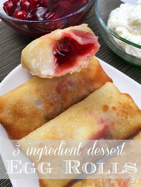 Watch manjula teach mouthwatering appetizers, curries, desserts and many more, easy to make for all ages. Cherry cheesecake egg rolls · The Typical Mom