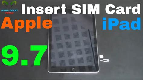 The sim card enables your ipad to connect to the cellular data network. Apple iPad 9.7 Insert the SIM card - YouTube