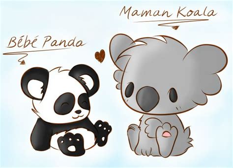 Panda And Koala Komik Hayvan Hayvan Disney çizimleri