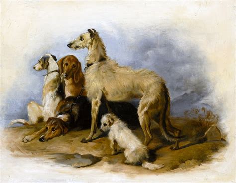 Dogs Vintage Painting Free Stock Photo Public Domain Pictures