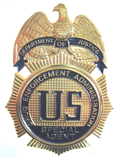 Drug Enforcement Administration Dea Badge Shield Policebadgeeu