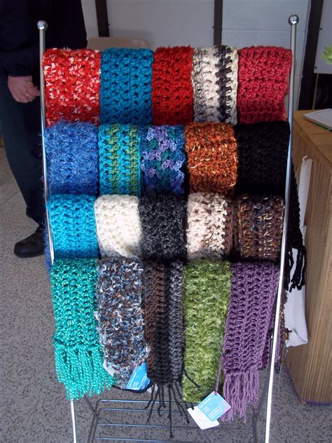 Crochet Scarf Display Choose From Many Colors Or Order Custom