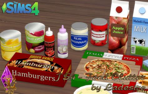 Ladesires Creative Corner Ts4 Food Clutter By Ladesire