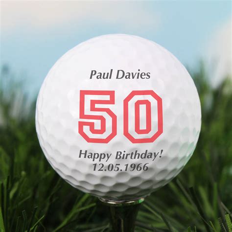 Personalised Birthday Golf Ball By The Letteroom