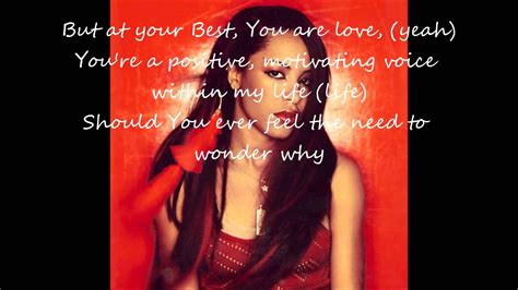 Has someone taken your faith? Aaliyah - At Your best (You Are Love) Remix Lyrics - YouTube