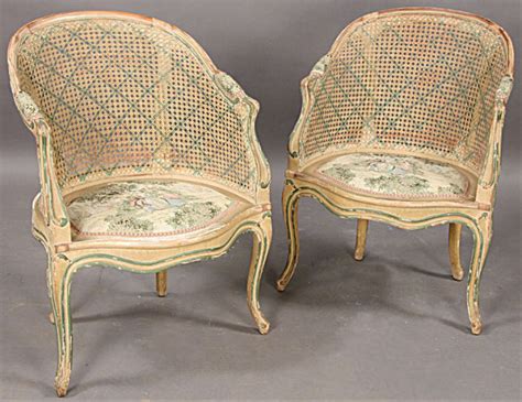 Whether it's a french style armchair for your living bedroom chairs for all occasions. GREAT PAIR FRENCH PAINTED CANE BERGERE CHAIRS For Sale ...