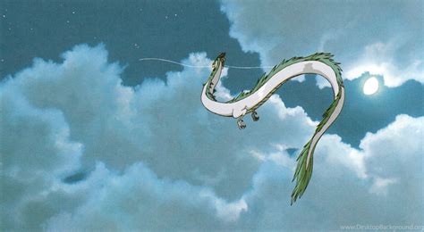 Studio Ghibli Wallpaper Spirited Away Haku Flying 435465 Hd