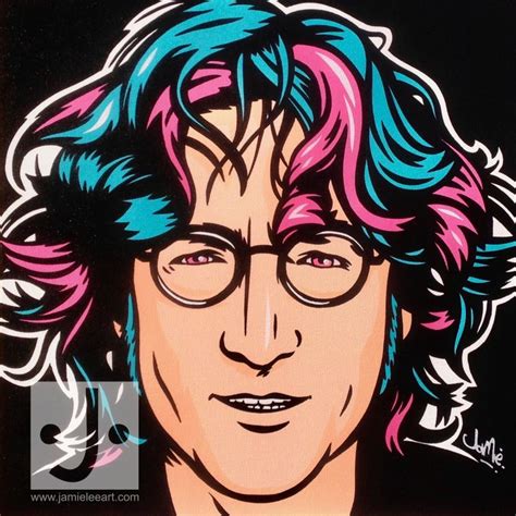 John Lennon Pop Art Acrylic On Canvas 40cm X 40cm Pop Art Painting