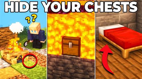 Ways To Hide Your Chests In Minecraft Youtube