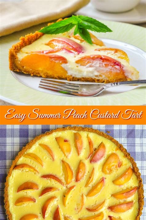 summer peach custard tart this might just be the perfect my xxx hot girl