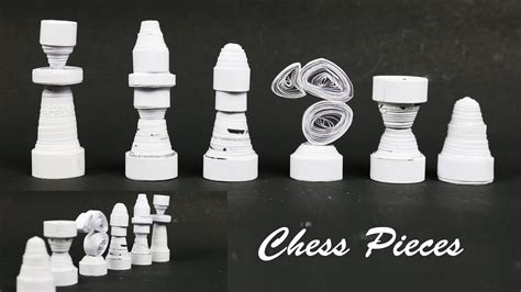 How To Make Chess Pieces Out Of Paper Youtube