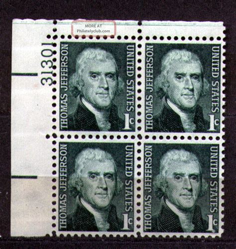 Usa 1968 1c President Thomas Jefferson - 1278