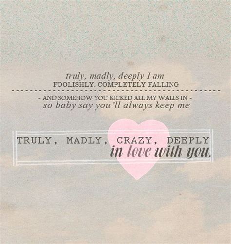 Top 75 cute swееt quotes. Truly, Madly, Crazy, Deeply in love with you