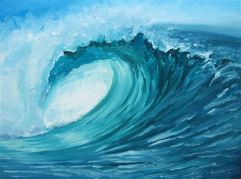 Daina Scarola Ocean Art Studio Craving Liquid Curling Wave Series