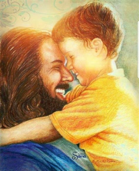 Happy Daddys Day Papa God In 2021 Jesus Laughing Jesus Painting