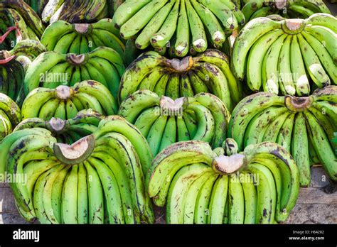 Bananas In A Market Stall Stock Photo Alamy