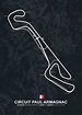 'Circuit Paul Armagnac' Poster by Mapsters | Displate | Circuit, Racing ...