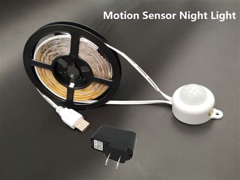 wireless pir motion sensor led lamp strips smart night lighting activated under cabinet lights