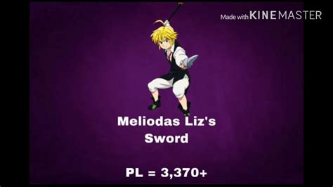 Meliodas Power Levels Throughout The Years Youtube