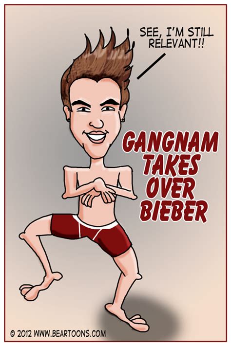 Gangnam Style Takes Over Justin Bieber Bearman Cartoons
