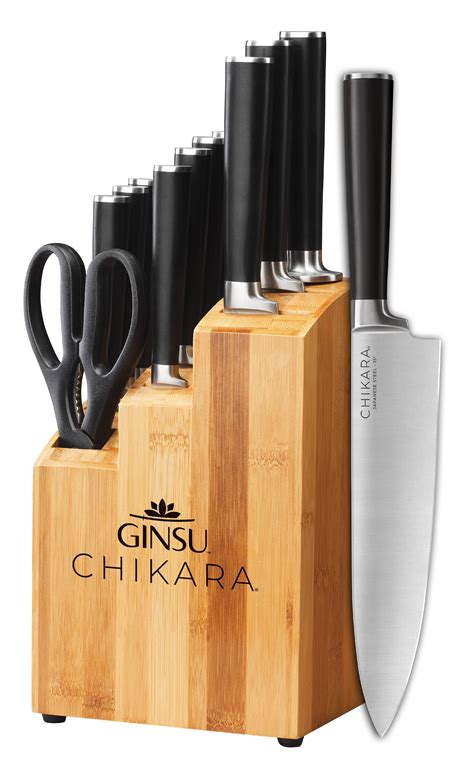 Ginsu Gourmet Chikara Series Forged 12 Piece Japanese Steel Knife Set