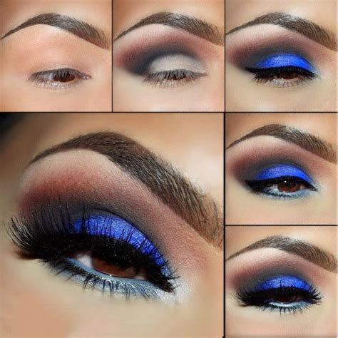 Maquillaje De Ojos Para Noche En Color Azul Love Makeup Makeup Art