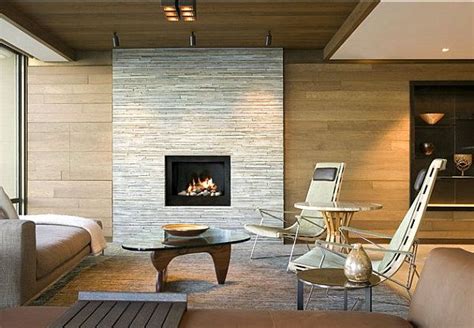 Modern Fireplace Designs With Stone Stone Fireplaces Add Warmth And