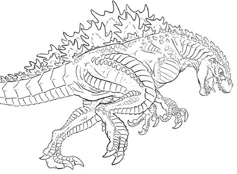 Godzilla Coloring Pages for Kids | Educative Printable