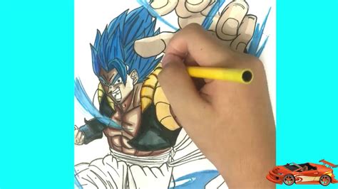 How To Draw Gogeta Super Saiyan Blue Youtube