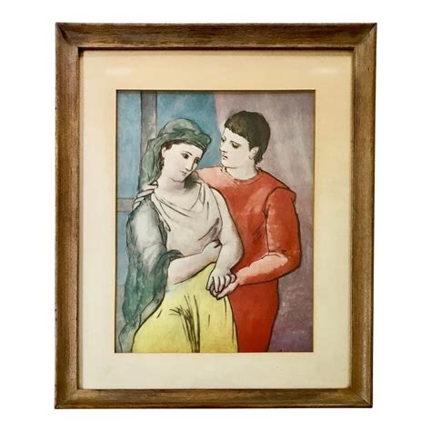 Vintage Picasso Print The Lovers Chairish