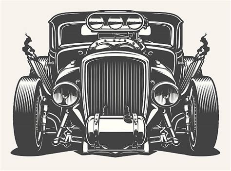 Royalty Free Hot Rod Clip Art Vector Images And Illustrations Istock