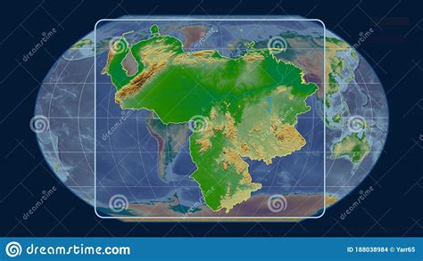 Venezuela Physical Kavrayskiy Centered Stock Illustration