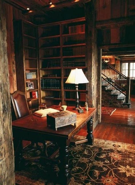 38 The Top Home Library Design Ideas With Rustic Style Home Library