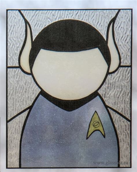 Spock Stained Glass Window Cling